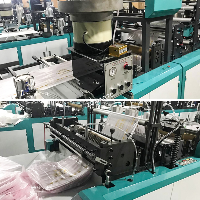 High Quality Automatic Pe Slider Zipper Bag Making Machine Non Woven Fabric Bag Making Machine Ziplock Bag Making Machine