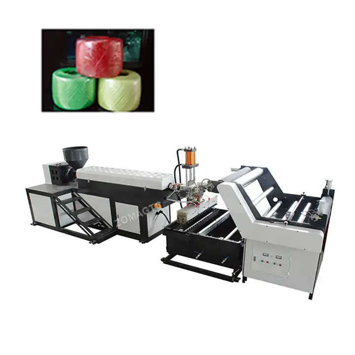 Factory Price Automatic Polypropylene Plastic Yarn Extruder Machine Net Plastic Tearing Film Machine Rope Making Machine