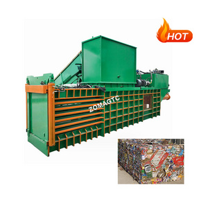 Wastepaper Horizontal Baling Press Baling Machine Hydraulic Rice Husk Baler Horizontal Hydraulic Baler Machine