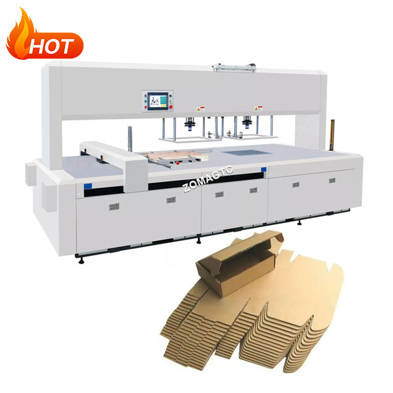 Automatic Blank Cnc Cardboard Cutting Machine Single Head  Blanking Waste Paper Recycling Cardboard Waste Stripping Machine