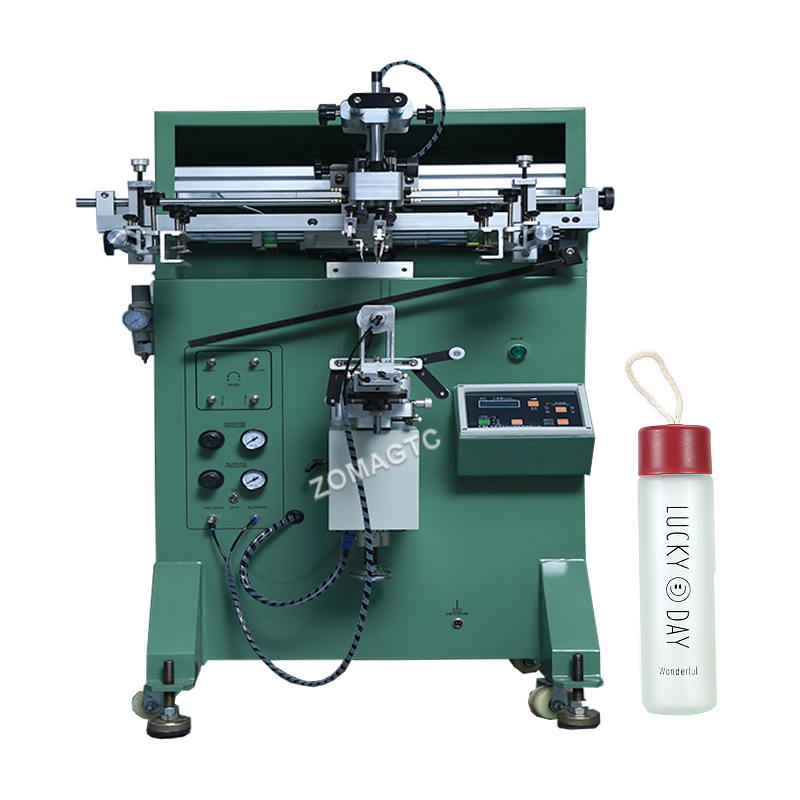 Semi automatic bottle cylinder glass silk screen printing machine screen printing machine for plastic cup