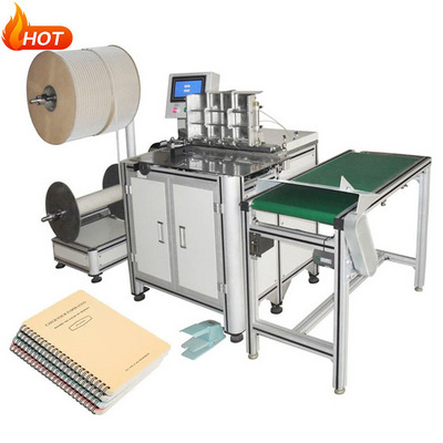 DWC520A Semi Automatic Double  Loop Notebook Book Calendar Metal Coil Binding Machine Electric Wire O Spiral Binding Machine