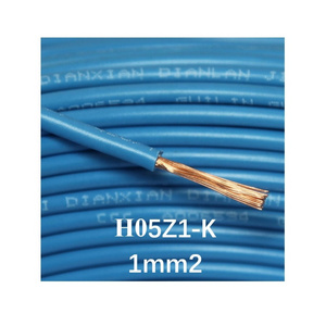 LSZH Compound Halogen Free Low Smoke Cable Wire H05Z1-K 300/500V 1mm2 Class 5 Electrical Cables Power And Control Cable