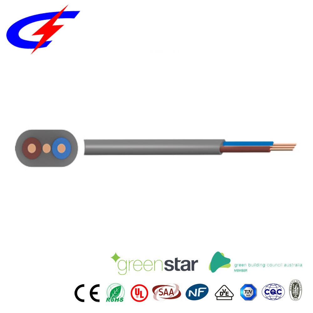 House Wire BS 6004 624-Y Twin and Earth PVC insulated Copper Conductor 300/500V Cable Flat Building Wire