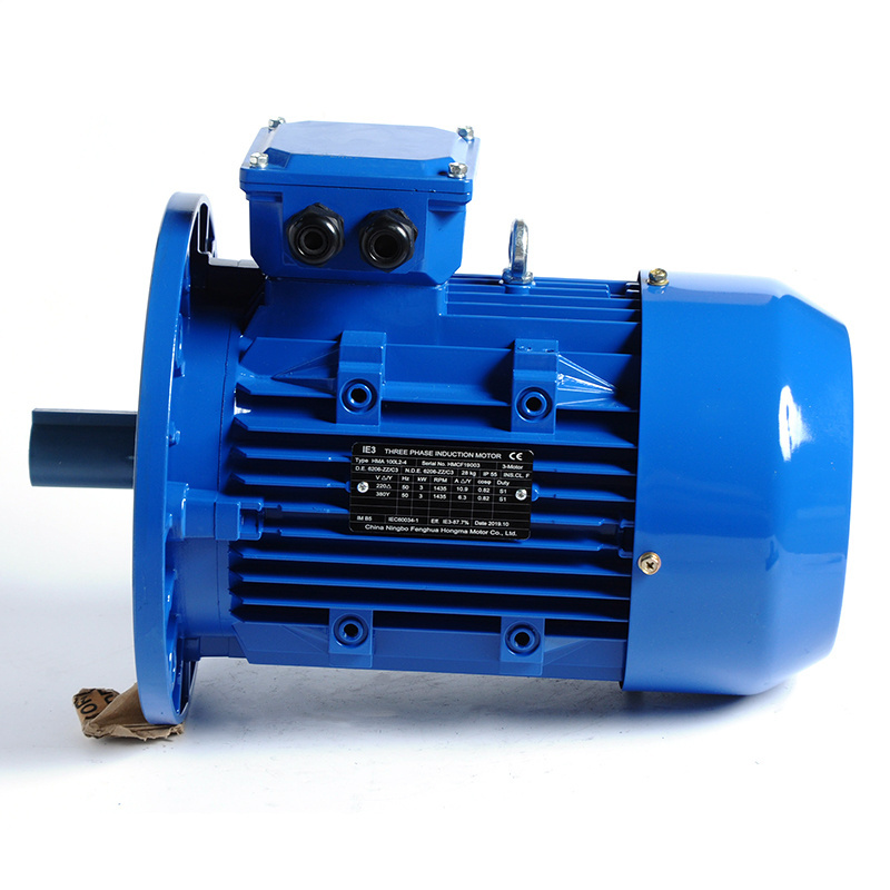 Low price high speed IE3 3000w 7.5kw 3HP 7hp 220 volt moteur asynchrone triphase 132kw ac Induction motor