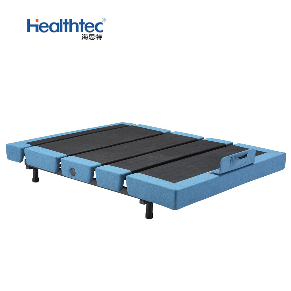 Healthtec custom okin motor adjustable bed base parts remote control electric smart sleep bed frame with massage