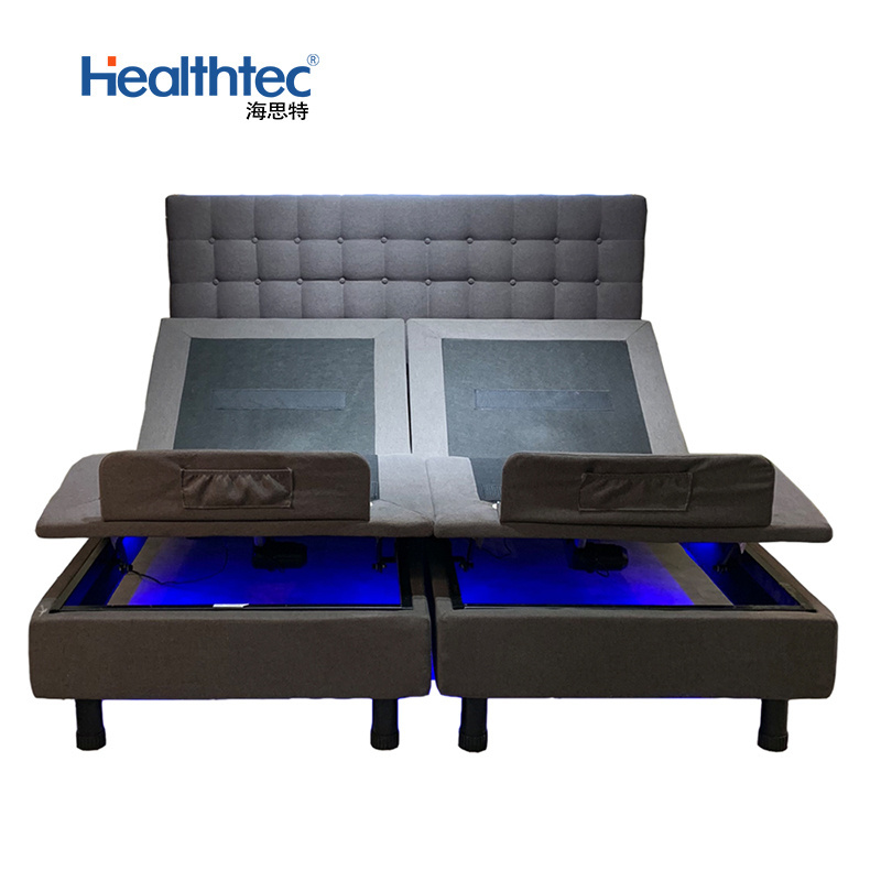 Healthtec 10 Years Warranty Zero Gravity Smart Bed Split King Size Electric Adjustable Bed Frame Base