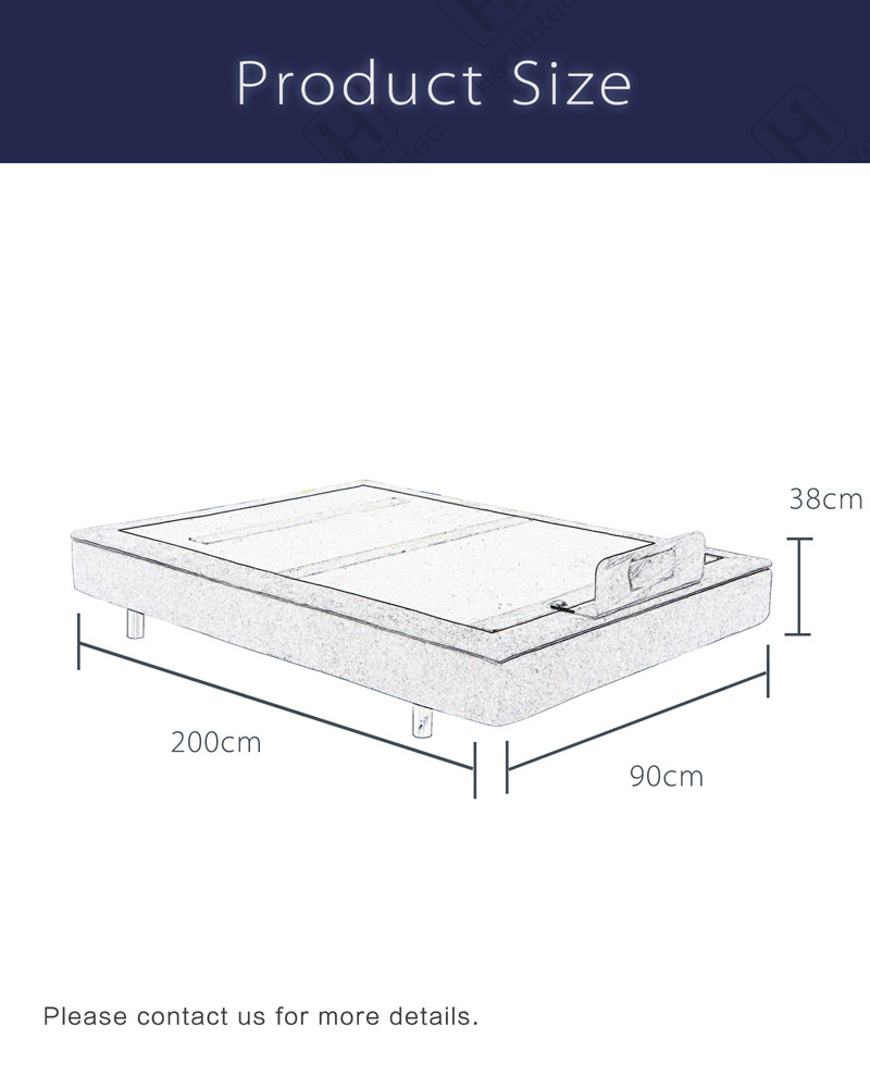 Professional manufacturer queen size beds with USB port massage zero gravity electric adjustable bed frame