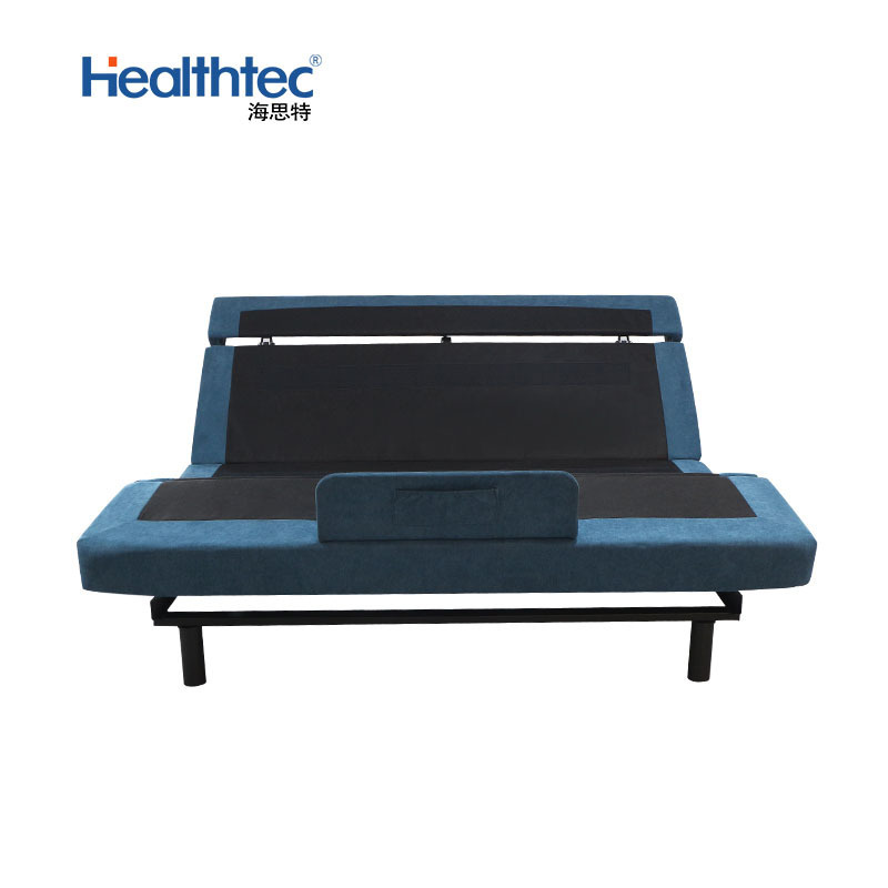 Healthtec custom okin motor adjustable bed parts electric smart bed frame with massage