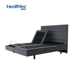 Modern wireless massage function double split king size smart metal adjustable electric bed frame