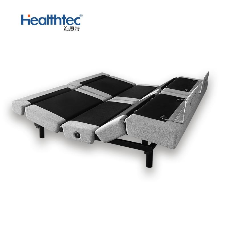 Factory Direct Sale Adjustable Electric Stainless Steel Metal Bed Frame With Mattress And Okin Adjustable Bed Parts