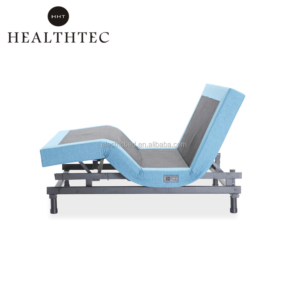 Factory Wholesale Adjustable Smart Bed Frame With Mattress And Okin Adjustable Bed Parts And Massage Function