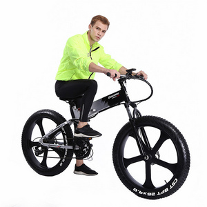 M007 Folding 26 Inches Fat Bike Electric Road Fat Tire Bike Hubless E Bike Enduro Ebike Adult Bici bisiklet