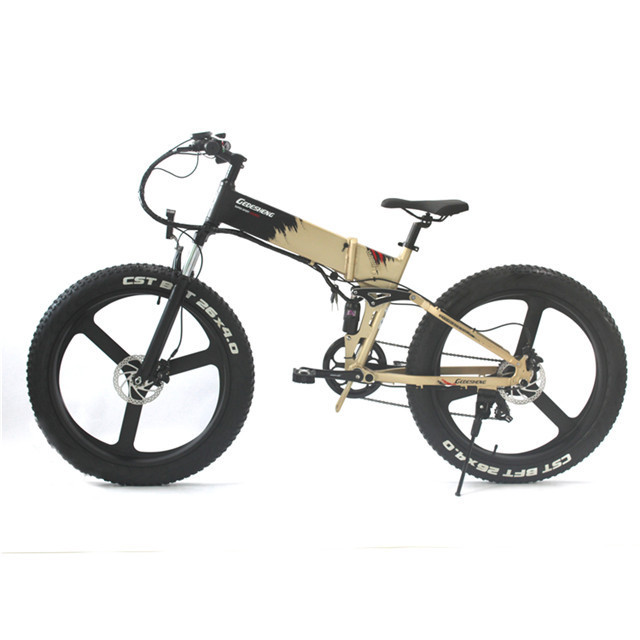 Mountainbike Electric Mountain Bike Downhill 500w 48v 45km H 24 Inch Folding Frame Hidden Battery Full Suspension Fat Tire Ebike