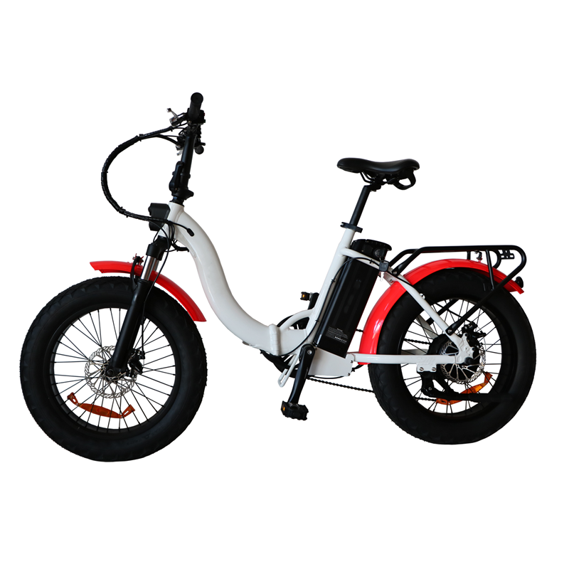 Step Through E Bike 36V 48V Women E-Bike 20inch Fat Tire Ebike Folding Electric Cycle 20 inch