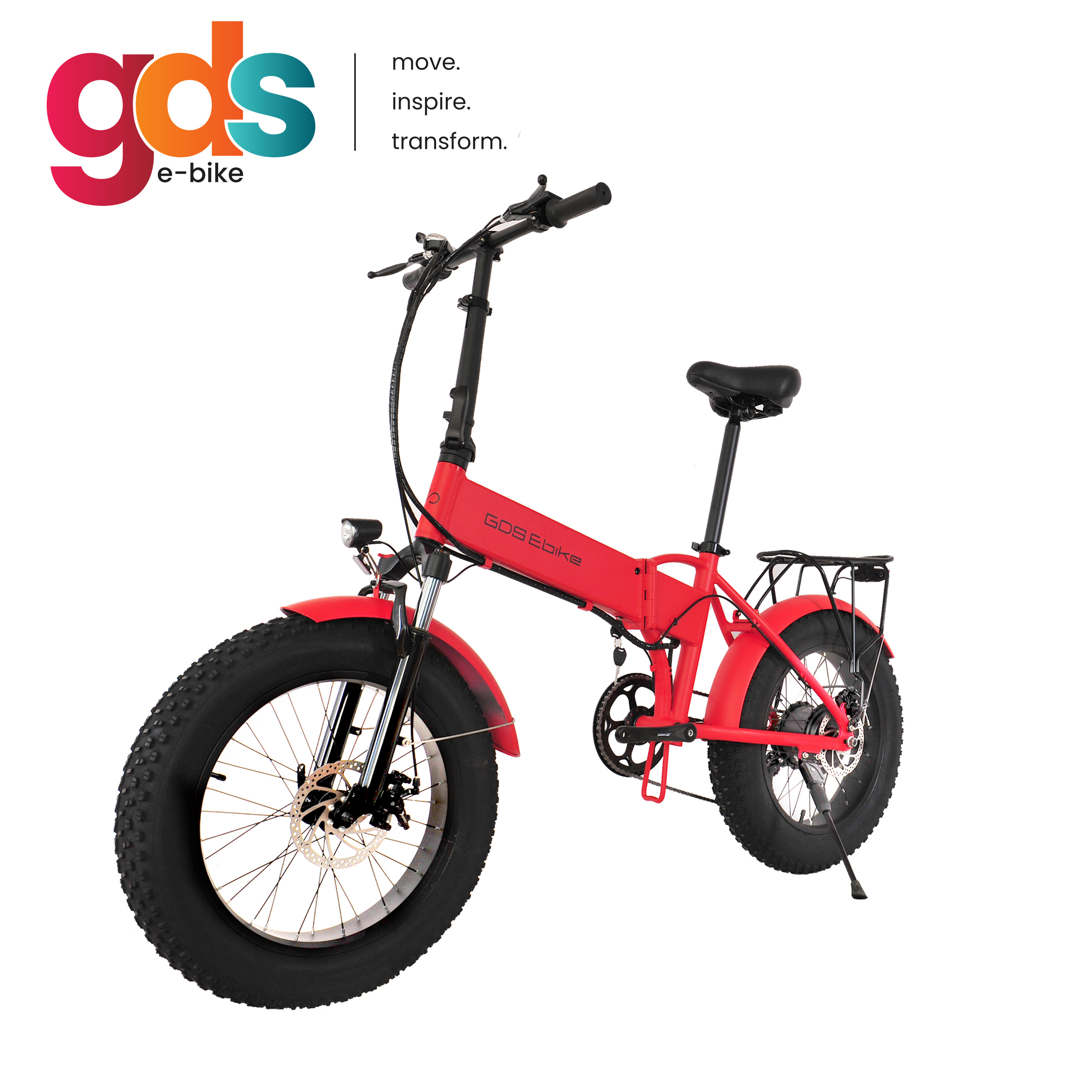 GSD Ebike F032 RTS MOQ 1Pcs folding bike 20 inch basikal fat tire electric bike velo bicis cargo e bike