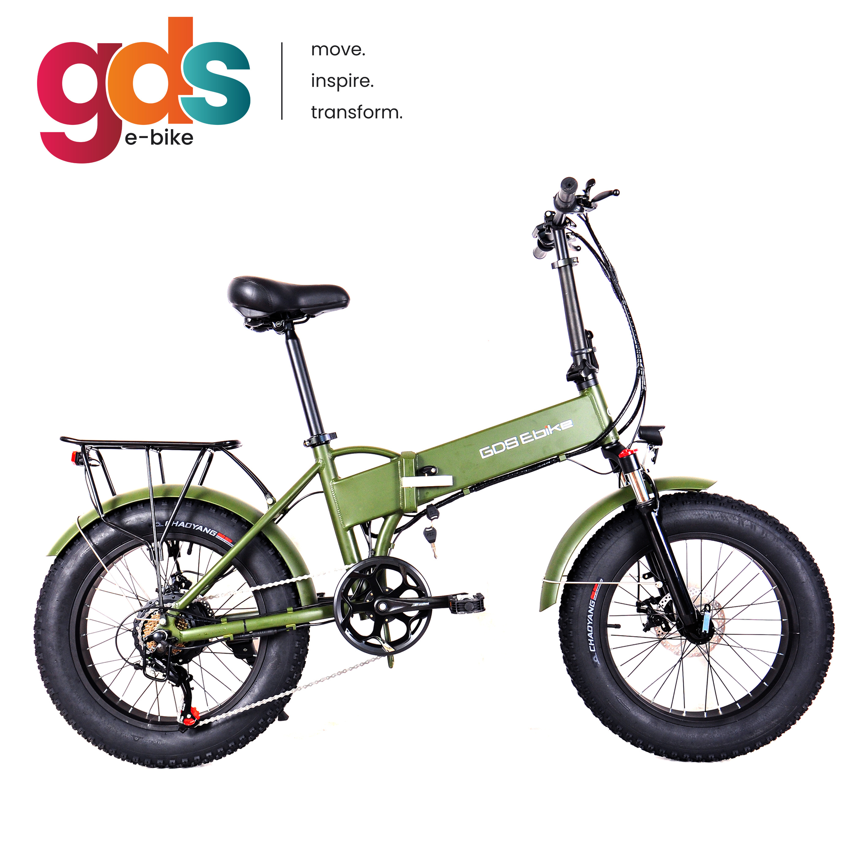 GSD Ebike F032 RTS MOQ 1Pcs folding bike 20 inch basikal fat tire electric bike velo bicis cargo e bike