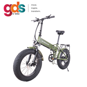 GSD Ebike F032 RTS MOQ 1Pcs folding bike 20 inch basikal fat tire electric bike velo bicis cargo e bike