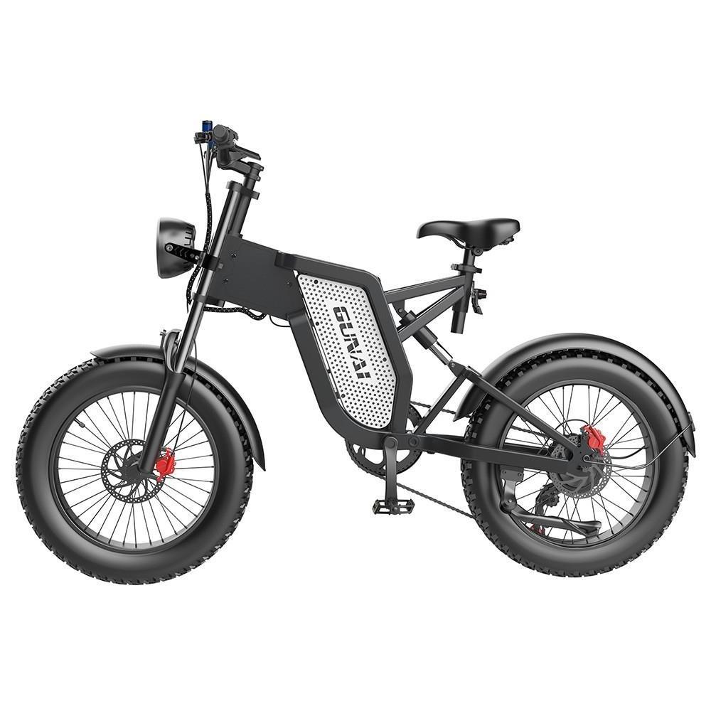 GUNAI MX25 Electric Mountain Bike 20*4.0 Inch Fat Tires 1000W Brushless Motor 50Km/h Max Speed 48V 25Ah