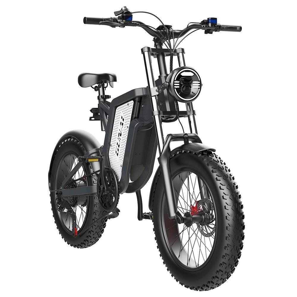 GUNAI MX25 Electric Mountain Bike 20*4.0 Inch Fat Tires 1000W Brushless Motor 50Km/h Max Speed 48V 25Ah