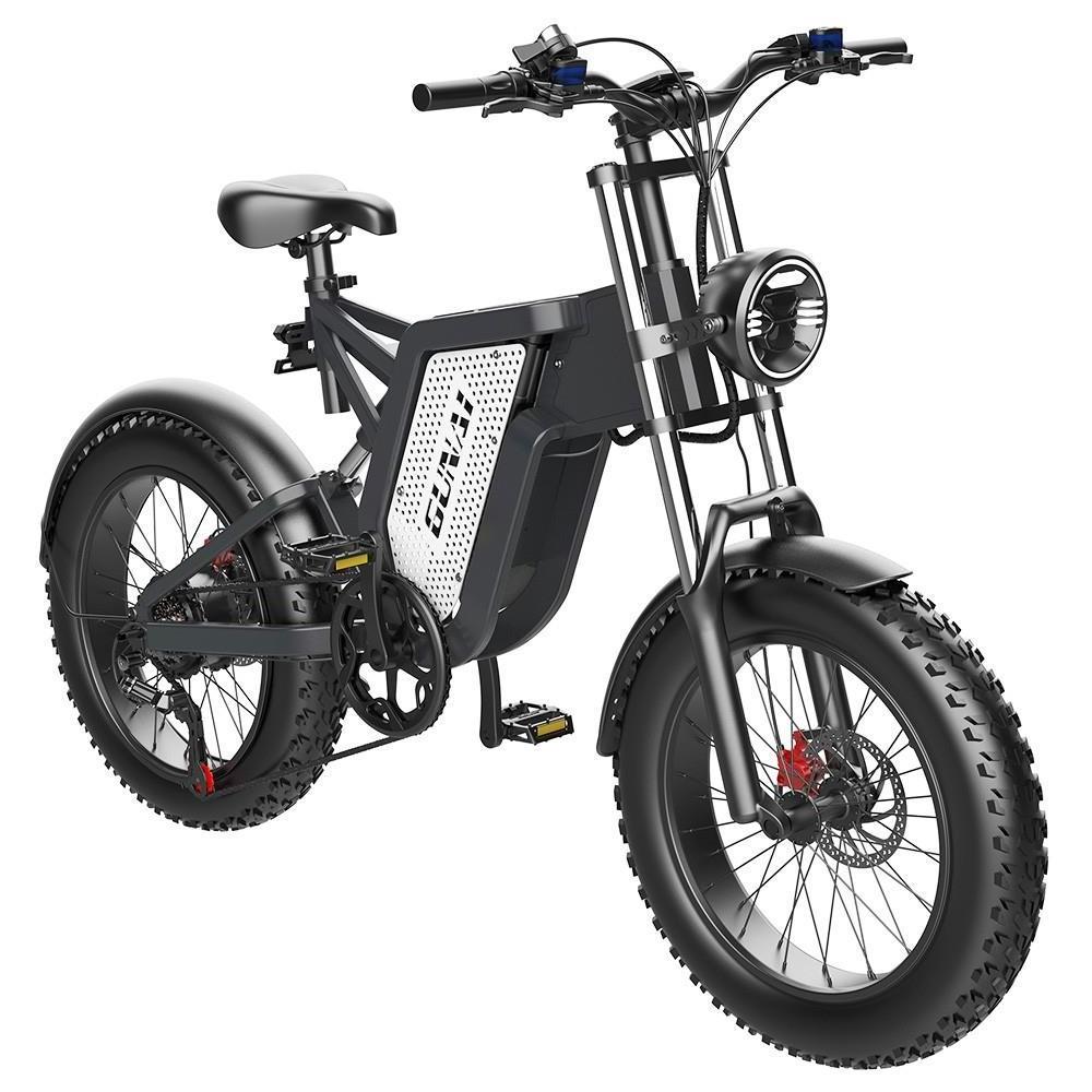 GUNAI MX25 Electric Mountain Bike 20*4.0 Inch Fat Tires 1000W Brushless Motor 50Km/h Max Speed 48V 25Ah