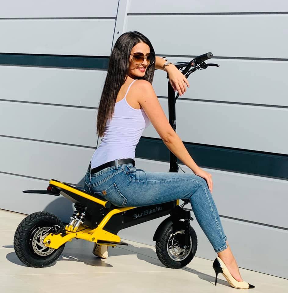 China Warehouse Fast Delivery 500 Watt DC motor Dual Suspension Electric Scooter With Seat 13Ah Battery