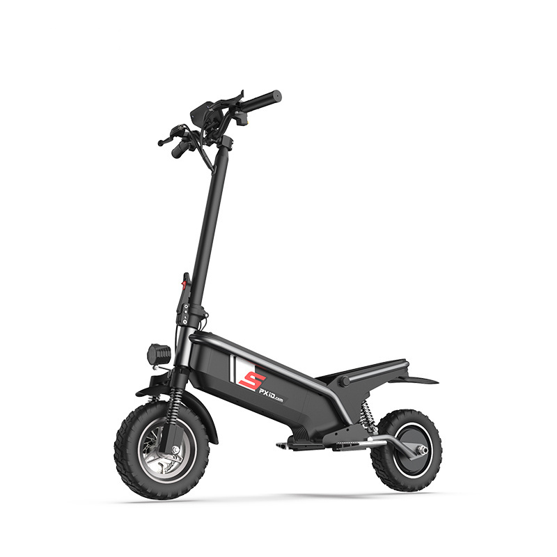 China Warehouse Fast Delivery 500 Watt DC motor Dual Suspension Electric Scooter With Seat 13Ah Battery