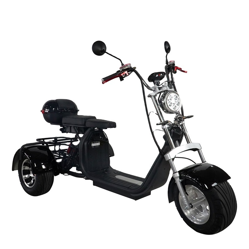 Cheap Adult Powerful Electric 3 Big Wheel Fat Tire Off Road Manned Scooters Motorcycles Citycoco