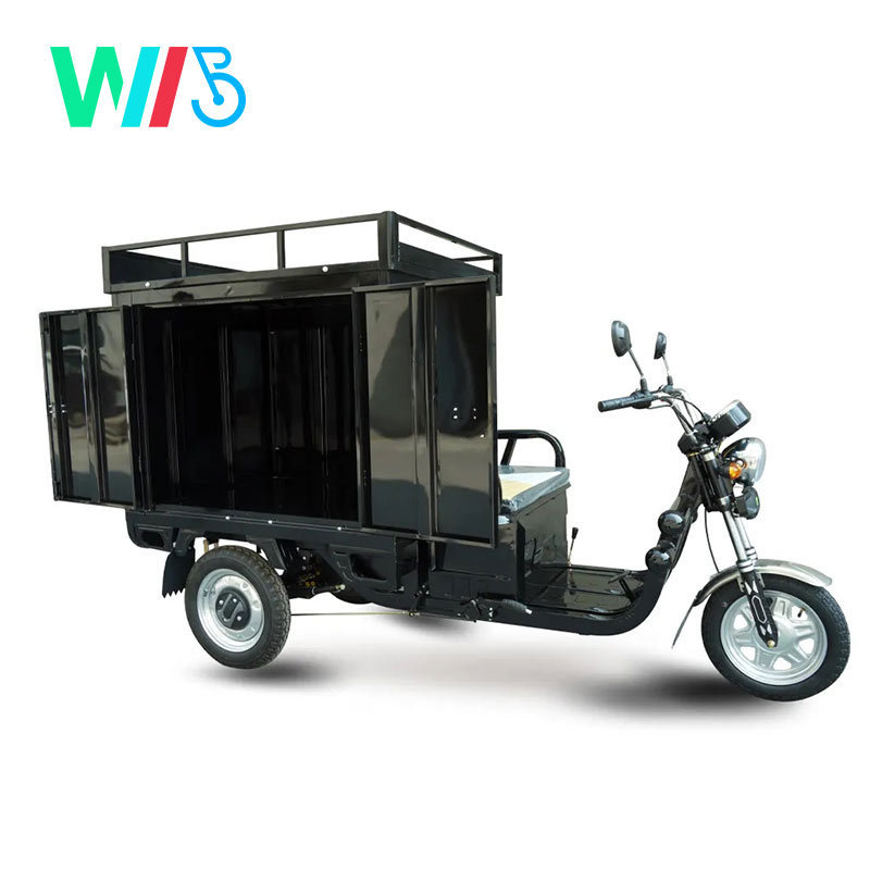 Electric Food Ice Cream Drump Truck Tricycle for Cargo 1 ton with Cabin Solar Panel High Power 3 wheels Dumper Truck EEC