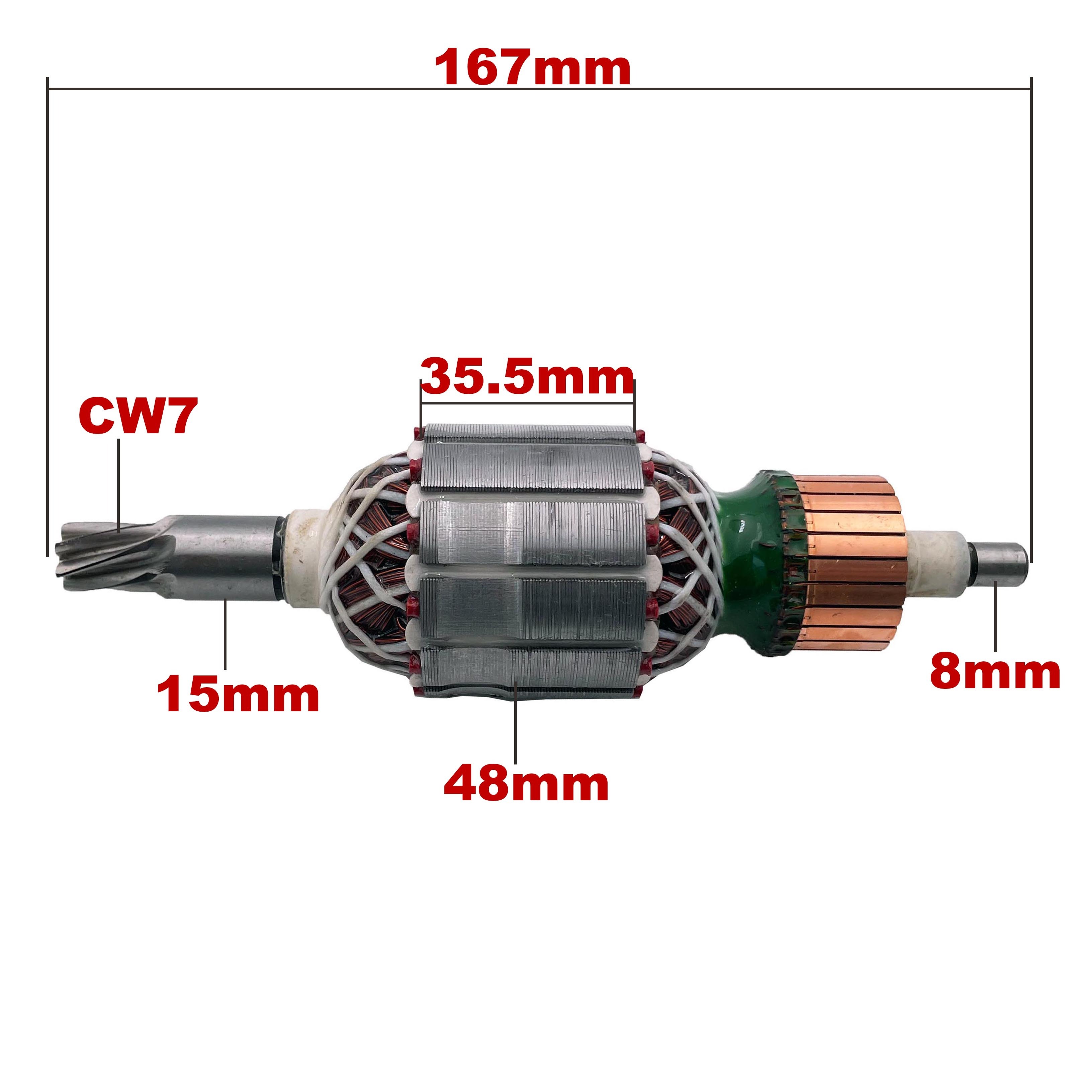 AC220V-240V Armature Rotor Anchor Replacement for Hilti Demolition Hammer TE905 TE-905