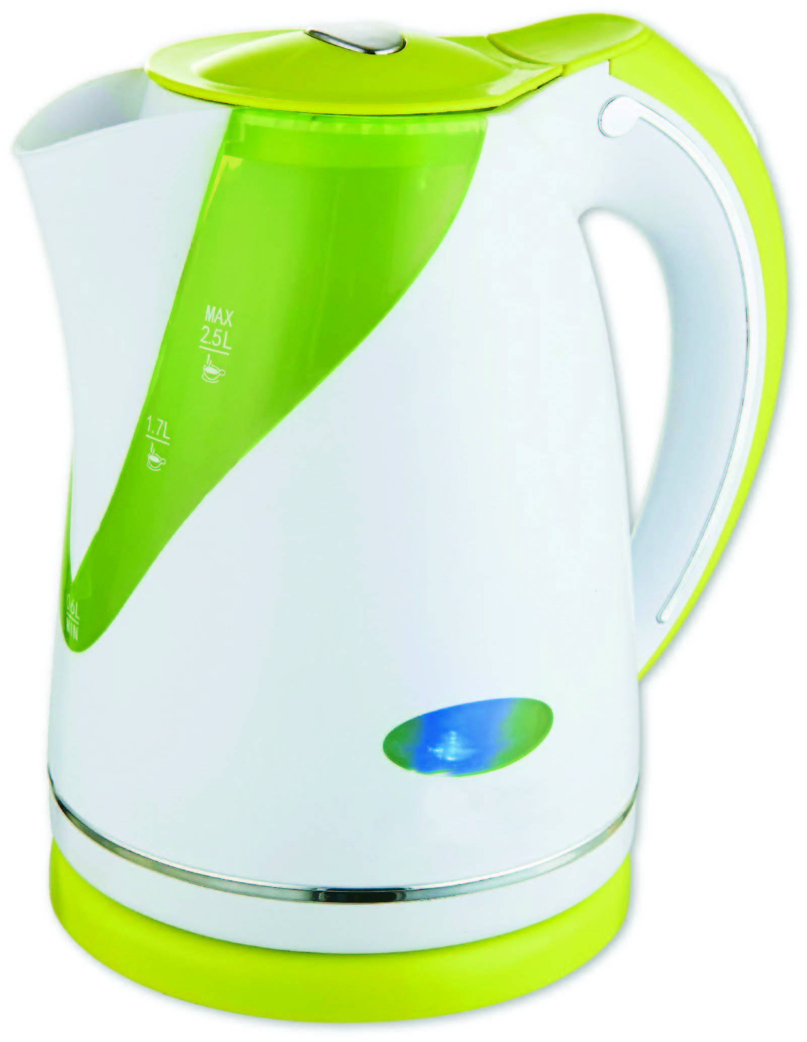 2.0-2.5 L big capacity Led Light inside plastic kettle fit for south america market