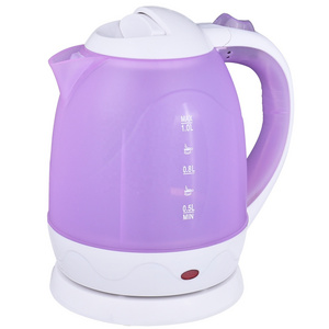 1.0/1.2 Litre small capacity 1000W  plastic electric kettle with nice design