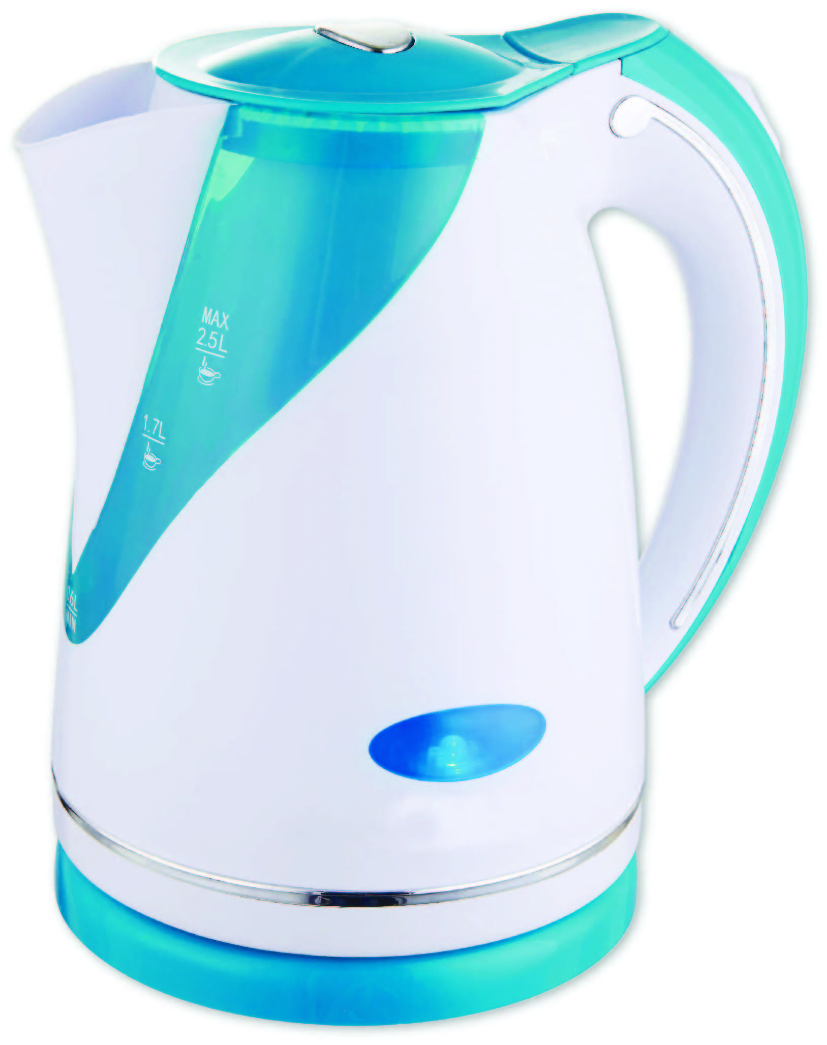 2.0-2.5 L big capacity Led Light inside plastic kettle fit for south america market