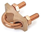 Copper Grounding Clamp for Tape and Wire Connecting Clamp