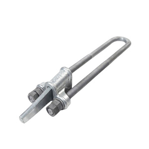 Hot Dip Galvanized Steel Adjustable Ut Type Wedge Clamp For Electric Power Fitting