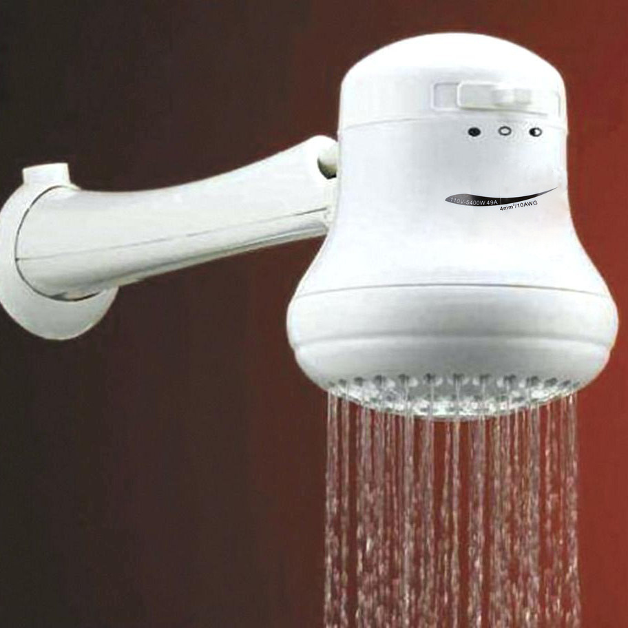 Portable good tankless electric shower head instant outdoor water heater