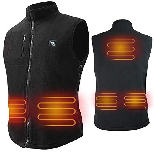 Unisex Winter Heated Fleece Vest by Veast Size Adjustable Casual Style with Battery Heated Fabric for Working golf