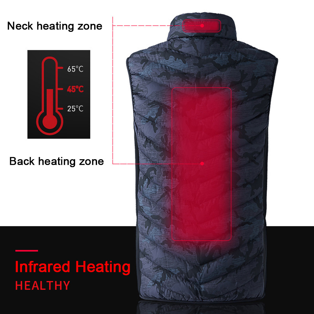 Hot selling High quality Utility smart usb Washable electric men women heated vest jacket in stock at low price