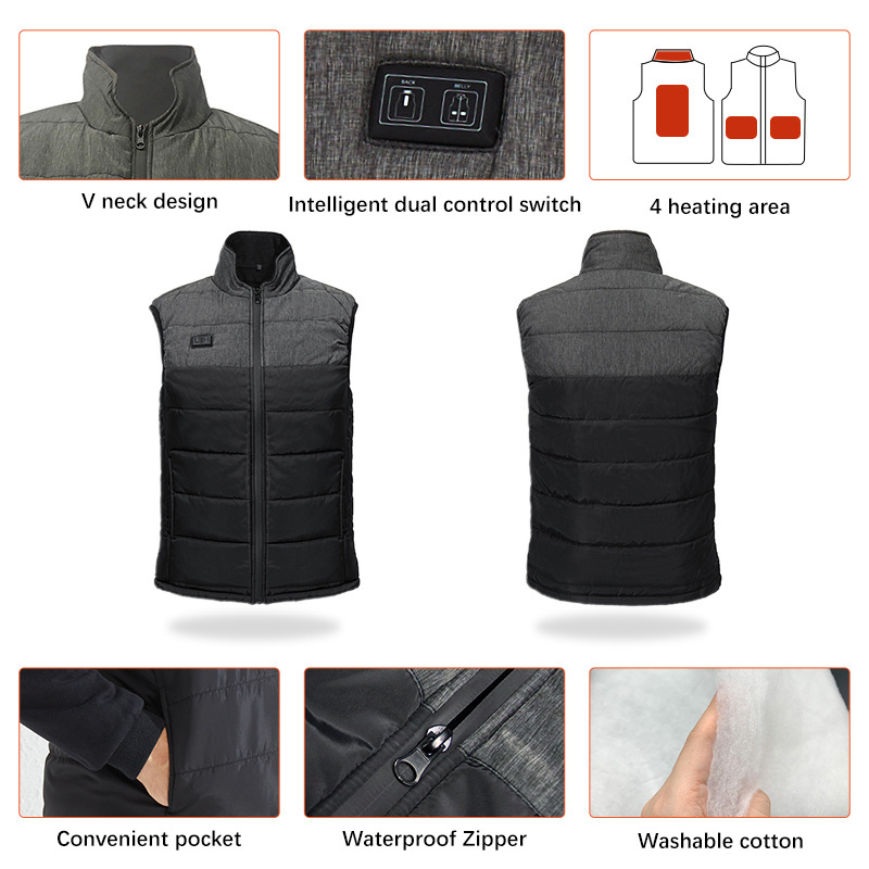 Heated Vest for Men Rechargeable women modern Heating Vest Washable Winter ororo heated vest milwaukee jacket