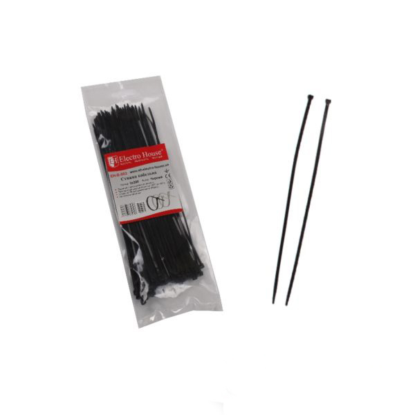 Nylon Cable Ties Zip Ties Self Locking Multifunctional Plastic Cable Ties 3 MM Width White Black