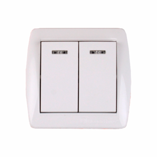 Wall Switch 2 Gang Surface Mounted With Indicator 16A Electric Power Light Switch 220V Wall Switches