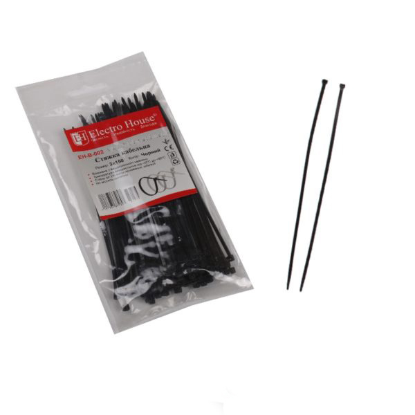 Nylon Cable Ties Zip Ties Self Locking Multifunctional Plastic Cable Ties 3 MM Width White Black