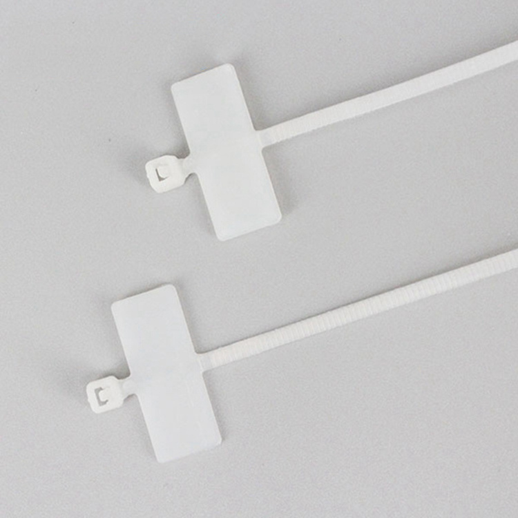 High-quality supplier valves security Adjustable Self cable tie zip tag plastic with label