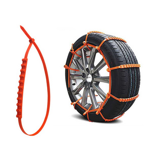 Hot sales Universal Strong Anti Skid Reusable Anti-slip Safe And Easy Plastic Snow Chains Self-Locking Nylon 66 Cable Ties