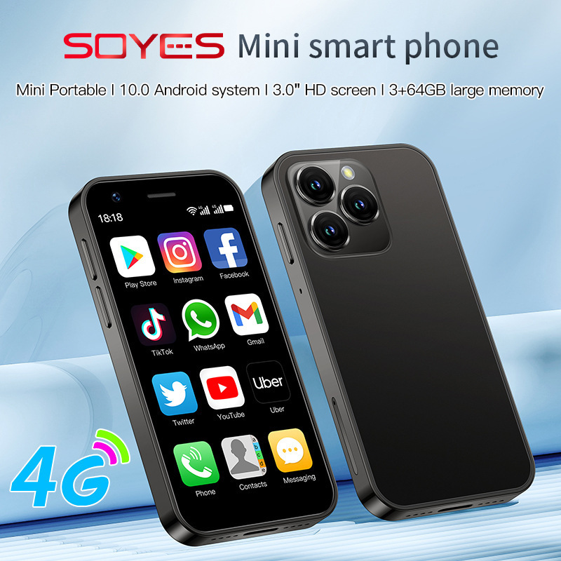 Cross border hot selling Soyes XS16 4G Android mini phone Google quad core intelligent backup phone