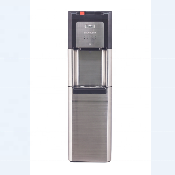 Tall Stainless steel bottom load water dispenser with 5 LED indicators hot water sanitizing