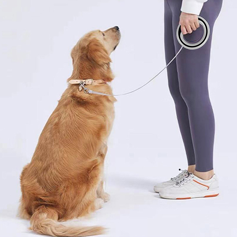 2.5M Retractable Hands Free Dog Nylon Pet Walking Leash Automatic Extending Lead Rope For Small Medium Dog Cats Pet Accessories