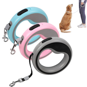 2.5M Retractable Hands Free Dog Nylon Pet Walking Leash Automatic Extending Lead Rope For Small Medium Dog Cats Pet Accessories