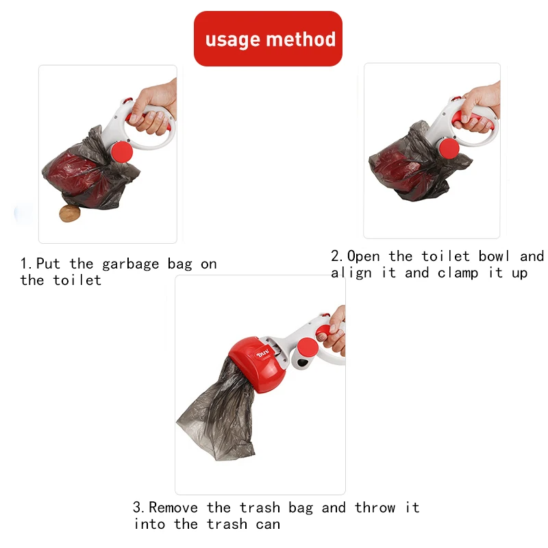 Pet Dog Pooper Scooper Portable Outdoor Cleaner Garbage Picker Poop Bag Collection Convenient Cleaning Tools Dog Poop Collector