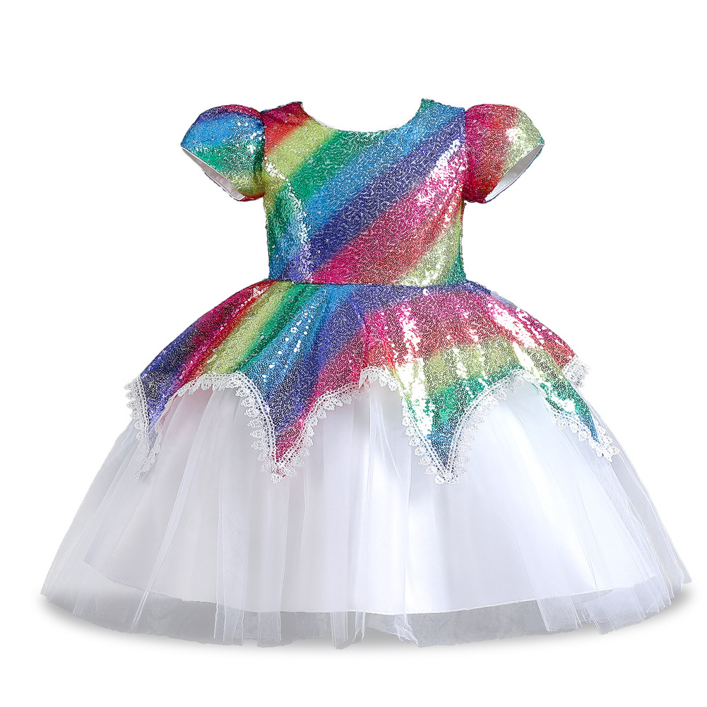 Children Girls Sequins Princess party Dress Kids clothes 2022 Girls Dresses For Birthday Baby Girl 3-10 yrs Christmas Outfits